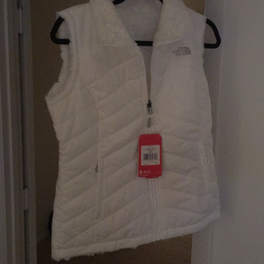 Brand New White North Face Vest